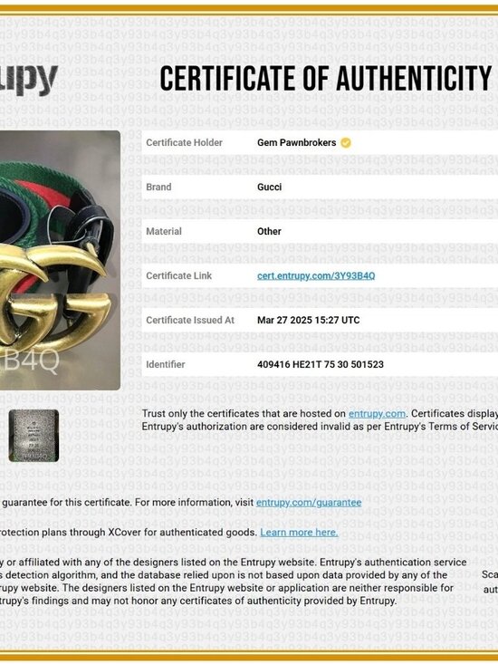 Gucci GG Marmont Web Belt Canvas Leather Size 70X30 - Green/Red/Black/Gold main image 7